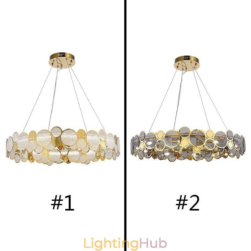 European Glass Chandelier Creative Light Luxury Pendant Light