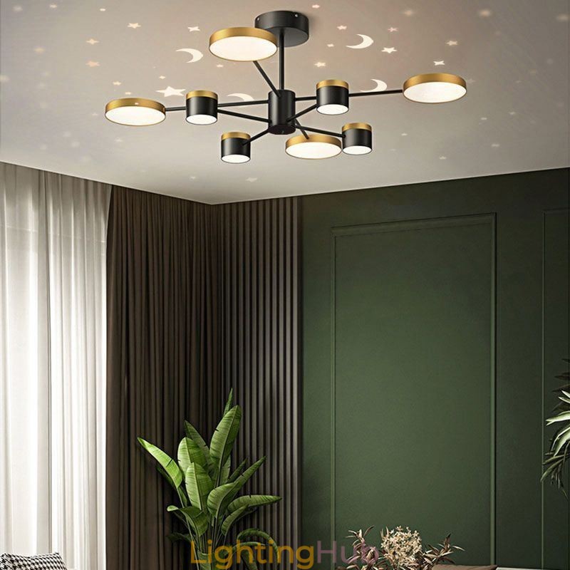 Chandelier Star Projection Pendant Light