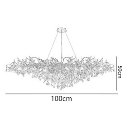 Luxury Crystal Chandelier Gold Modern Ceiling Hanging Lamp Dining