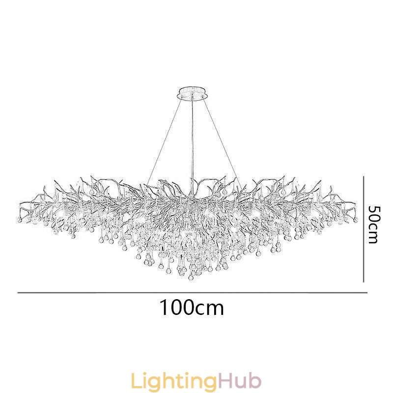 Luxury Crystal Chandelier Gold Modern Ceiling Hanging Lamp Dining