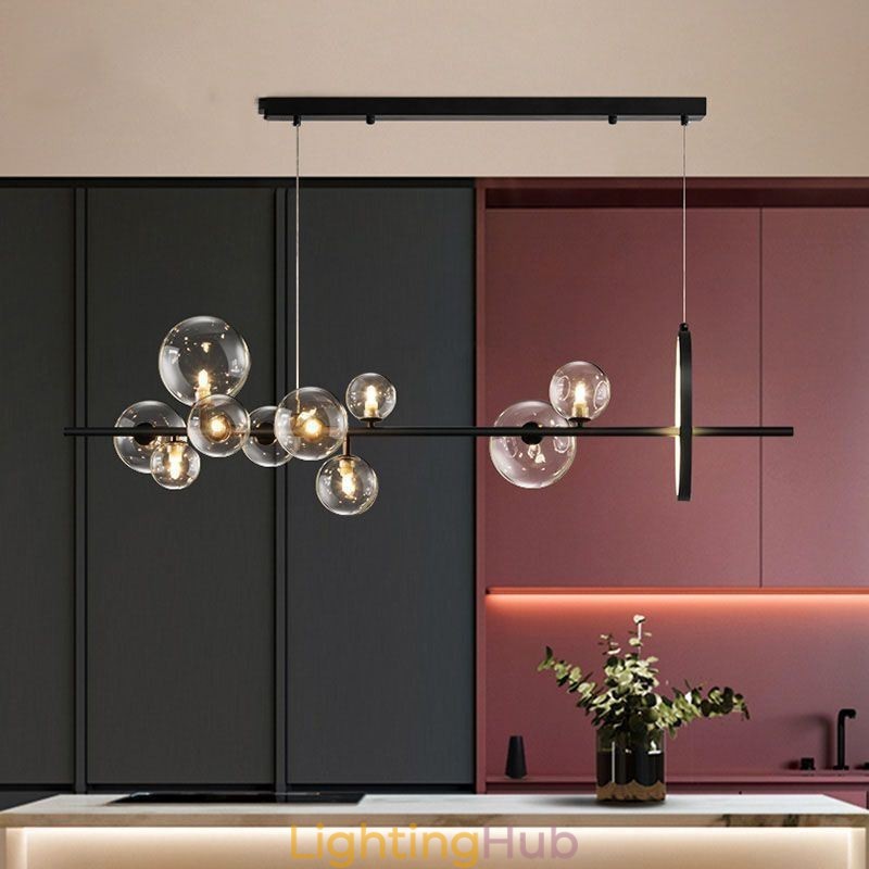 Modern Glass Bubble Pendant Light G9 Bulbs Chandelier