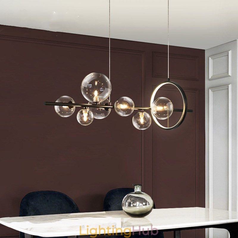 Modern Glass Bubble Pendant Light G9 Bulbs Chandelier
