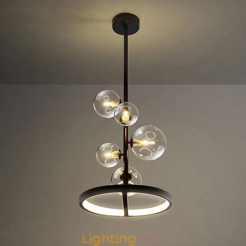 Modern Hanging Lights Fixture Chandelier Glass Bubble Pendant Light