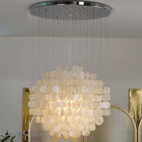 Modern Shell Pendant Light Contemporary Hanging Ceiling Lighting Dining Modern Shell Pendant Light Contemporary Hanging Ceiling Lighting Dining