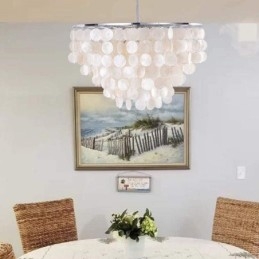 European Seashell Pendant Light Contemporary Hanging Light