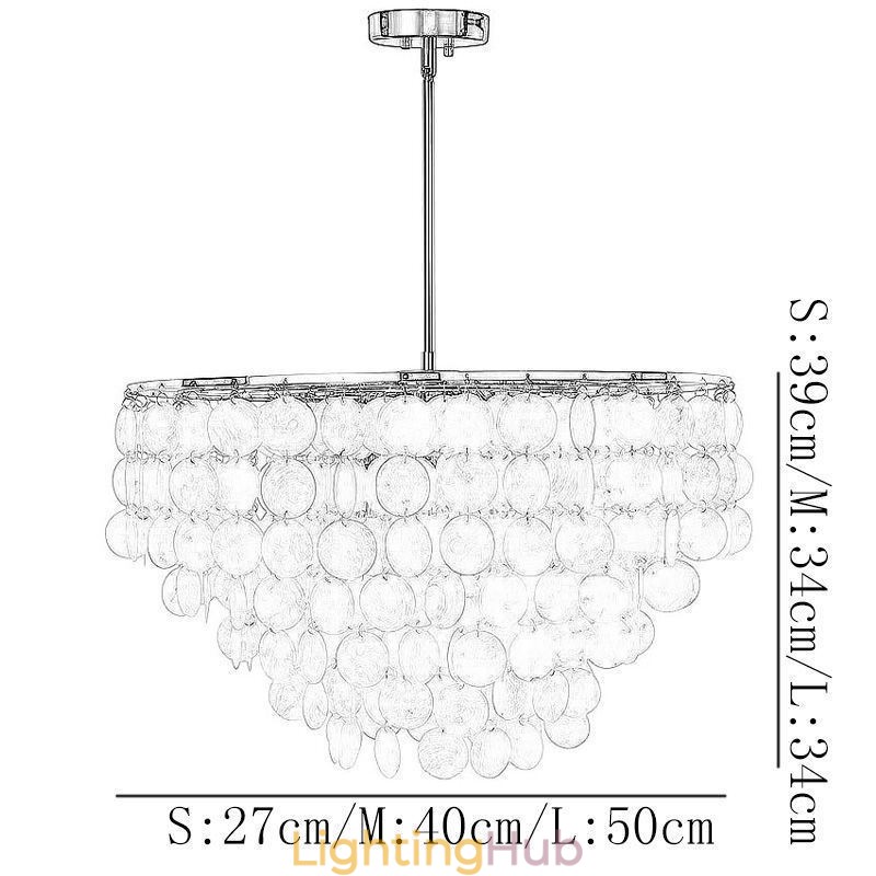 European Seashell Pendant Light Contemporary Hanging Light