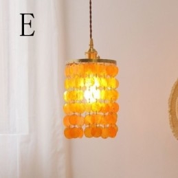 Modern Classic Chandelier White Shell Shade Pendant Ligthing Lamp Ceiling