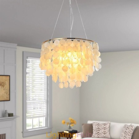 Modern White Shell Ceiling Light Fixture Pendant Light Chandelier Modern White Shell Ceiling Light Fixture Pendant Light Chandelier