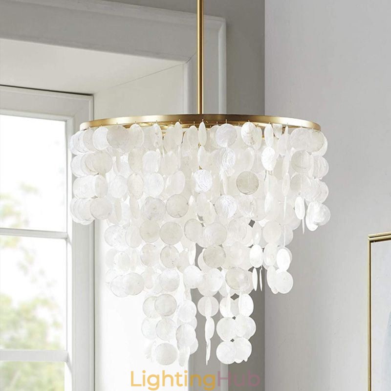 Contemporary Shell Hanging Ceiling Lighting