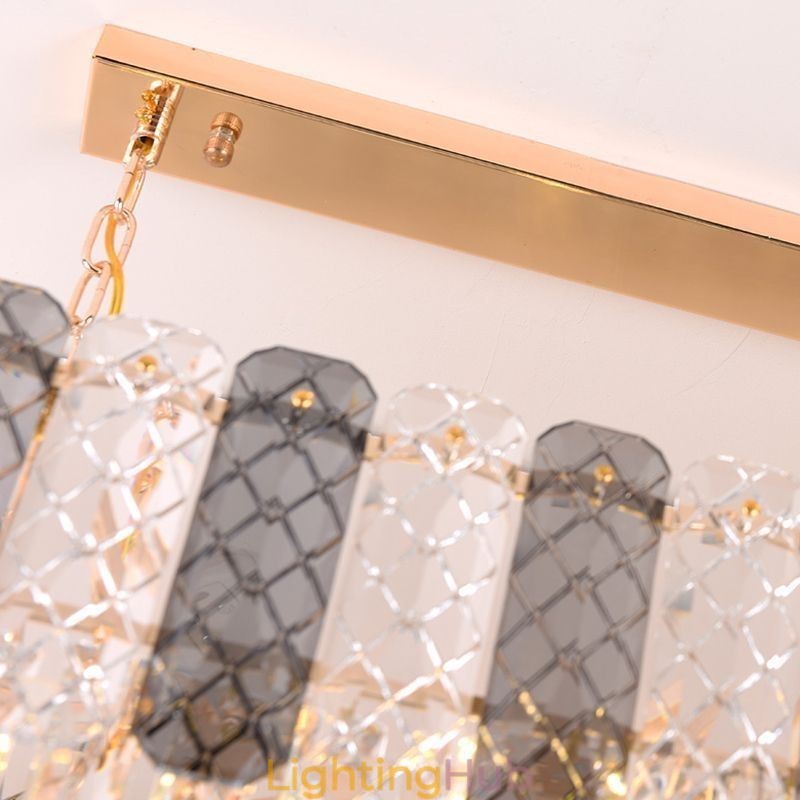 Modern Crystal Pendant Light Luxury Oval Hanging Light
