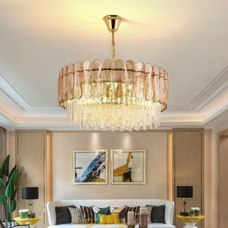 Luxury Pendant Light Crystal Gold Ceiling Light Luxury Pendant Light Crystal Gold Ceiling Light
