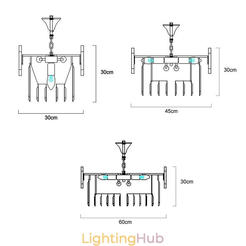 Crystal Round Coral Ceiling Light Pendant Light