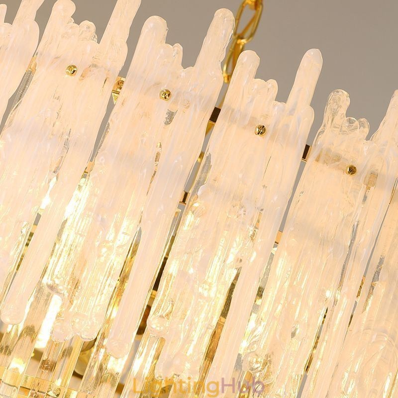 Crystal Round Coral Ceiling Light Pendant Light