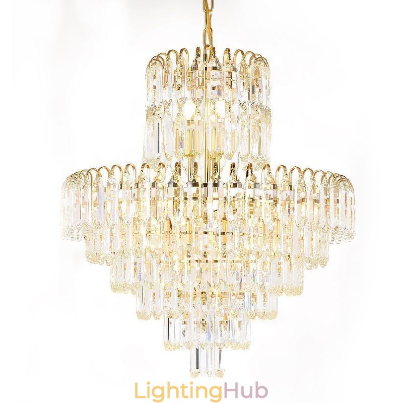 Elegant Pendant Light Crystal Round Ceiling Lighting Fixture
