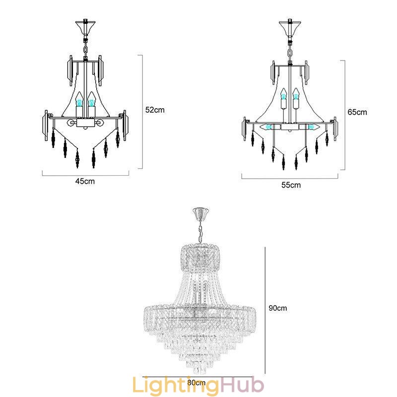 Modern Crystal Pendant Light Round Ceiling Lighting Fixture