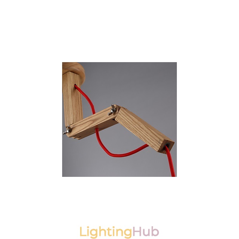 Chandelier Mini Style Modern Contemporary Wood Bamboo