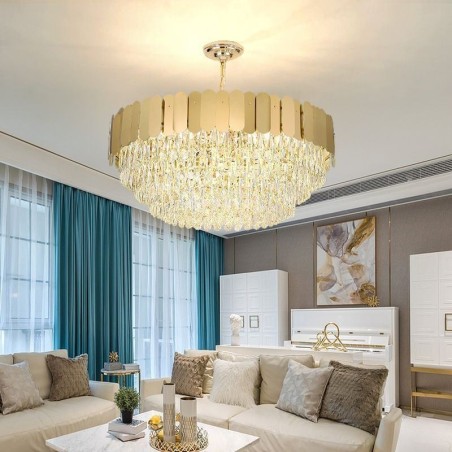 Modern Pendant light Crystal Round Hanging Ceiling Light Modern Pendant light Crystal Round Hanging Ceiling Light