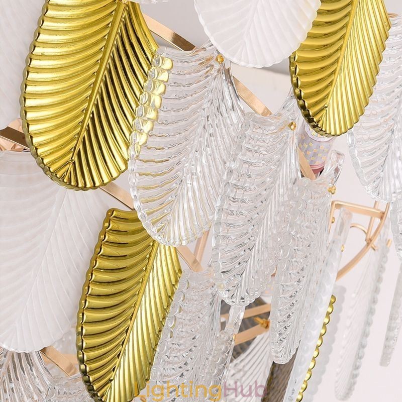 Crystal Elegant Leaf Pendant Light Ceiling Pendant Light