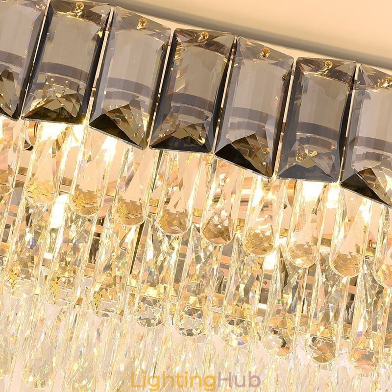 K9 Crystal Pendant Light Luxury Oval Hanging Light
