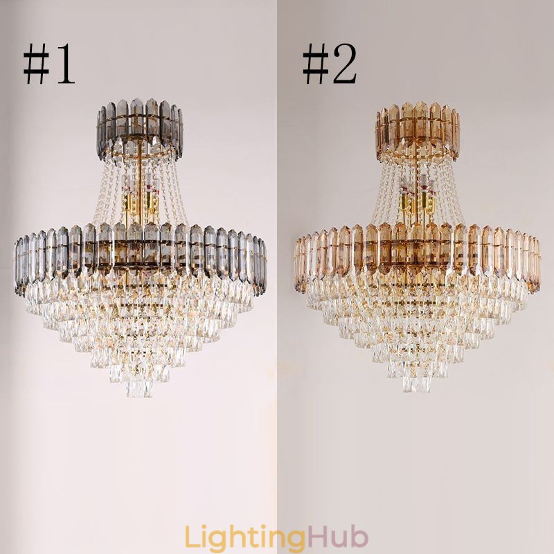 Modern Gold Crystal Pendant Lighting Hanging Light