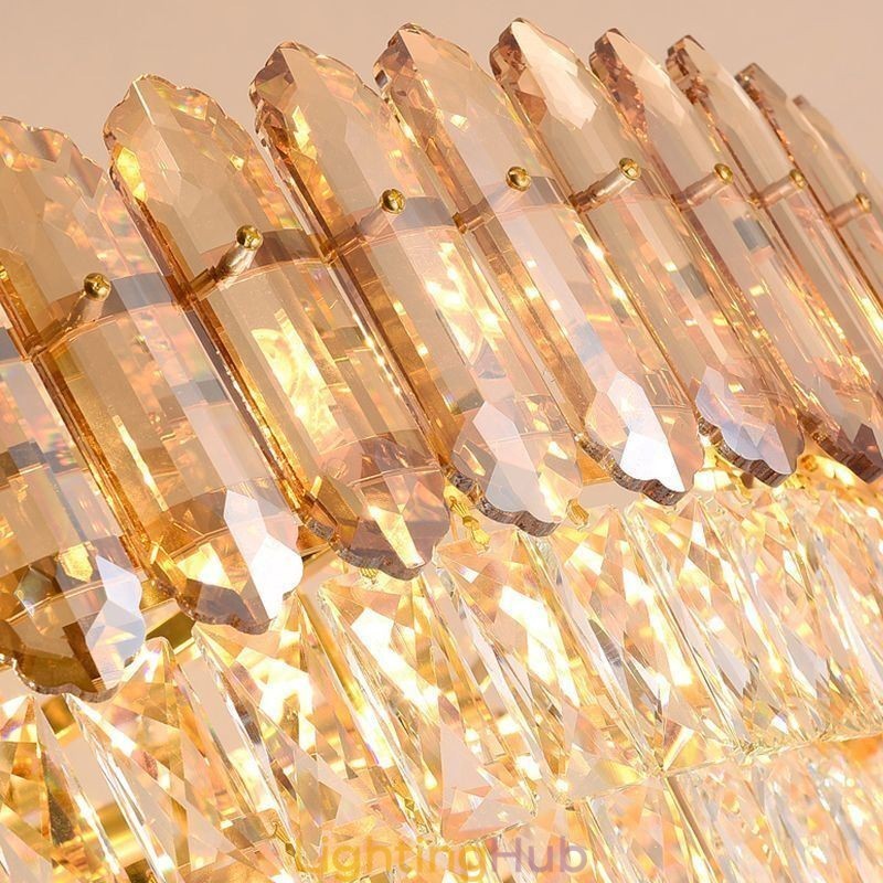 Modern Gold Crystal Pendant Lighting Hanging Light