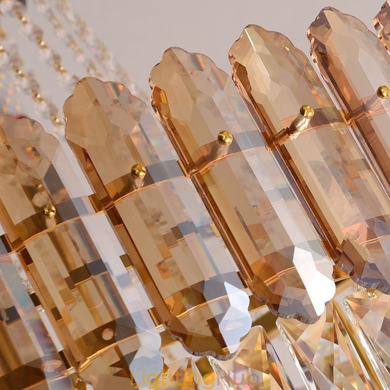 Modern Gold Crystal Pendant Lighting Hanging Light