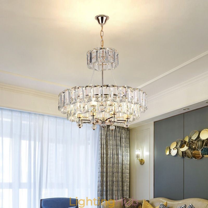 White Crystal Pendant Light Modern Ceiling Lights Hanging Lights
