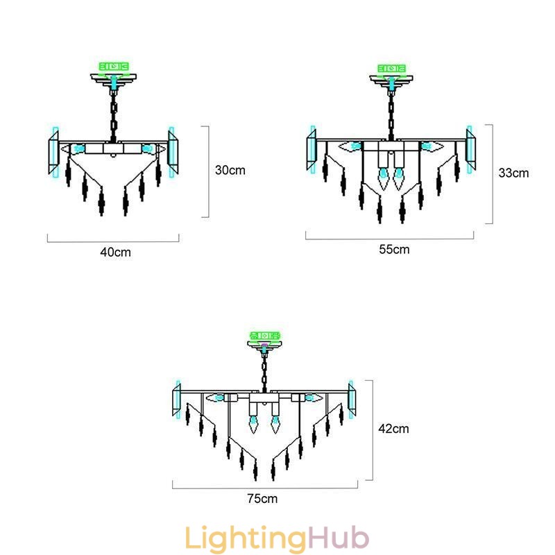 Luxury Crystal Pendant Light Ceiling Light 6 9 12 Lights