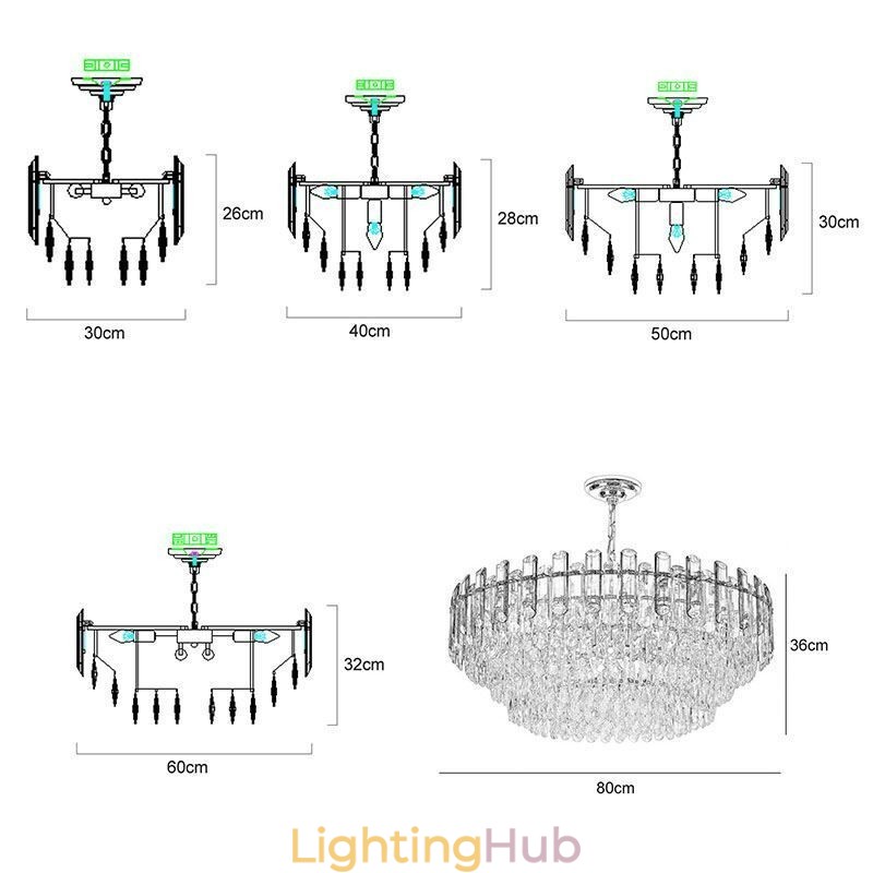 European Pendant Light Modern K9 Crystal Lighting
