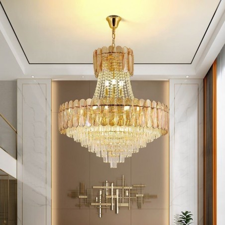 European Crystal Pendant Light Contemporary Ceiling Lamp European Crystal Pendant Light Contemporary Ceiling Lamp