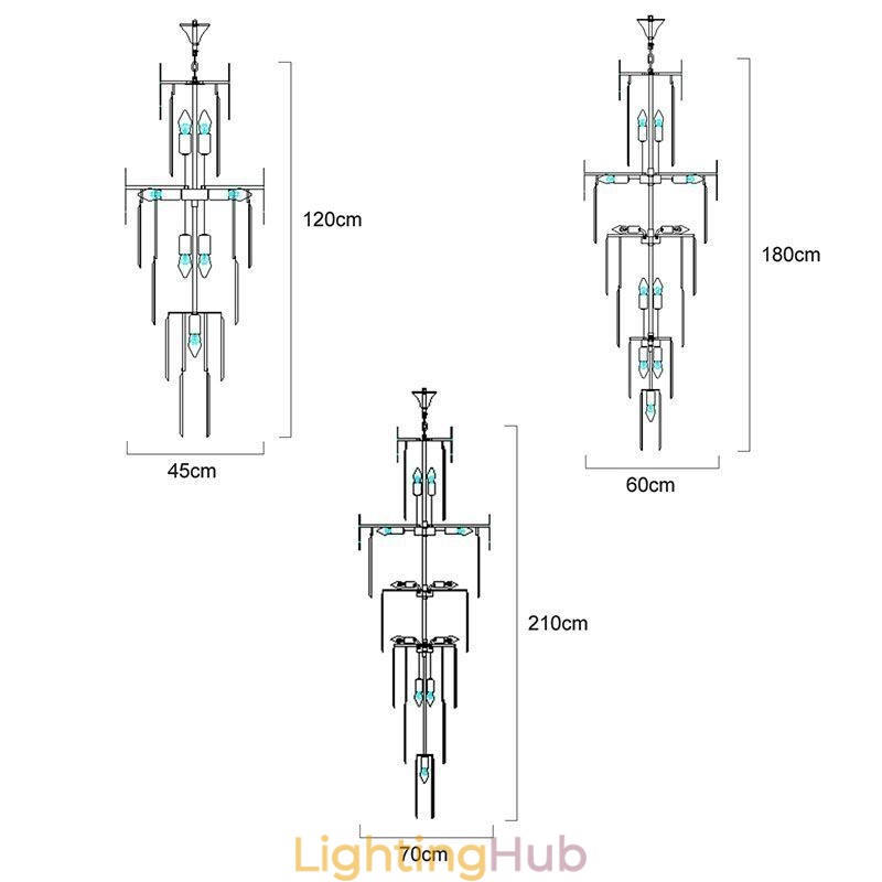 European Pendant Light Modern Spectacular K9 Ceiling Light