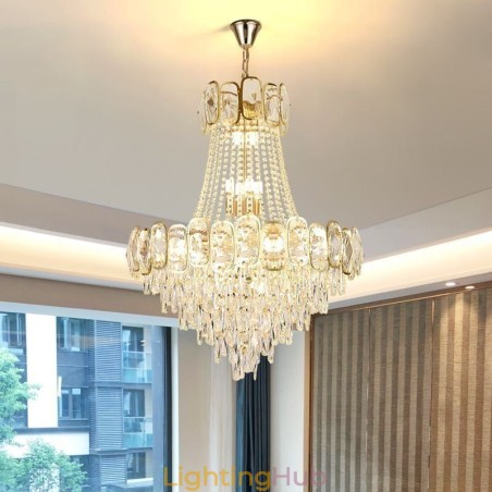 Modern Crystal Pendant Light Round Ceiling Lighting Fixture Modern Crystal Pendant Light Round Ceiling Lighting Fixture