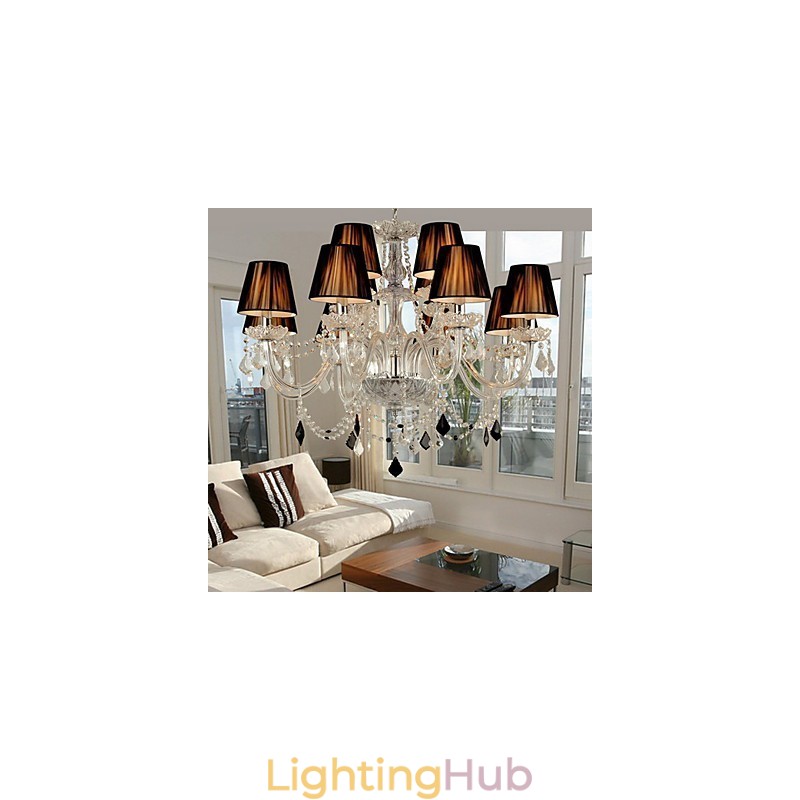 Elegant Crystal Chandelier with 12 Lights