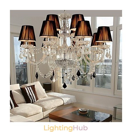 Elegant Crystal Chandelier with 12 Lights Elegant Crystal Chandelier with 12 Lights