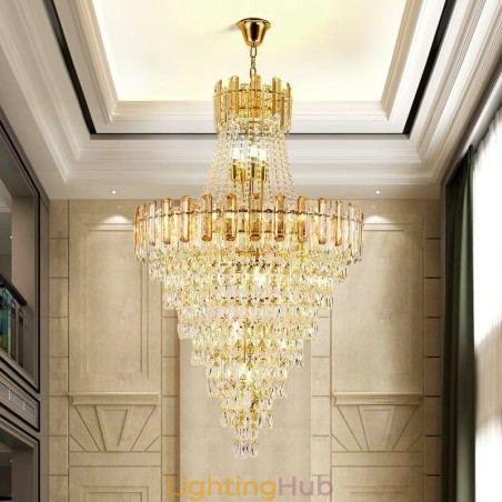 Modern Elegant Crystal Pendant Light Conical Hanging Light Modern Elegant Crystal Pendant Light Conical Hanging Light