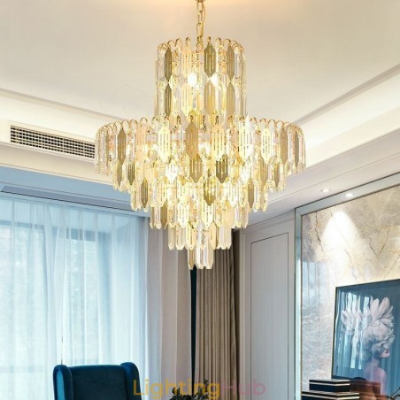 Modern Crystal Pendant Light Contemporary Ceiling Lamp Modern Crystal Pendant Light Contemporary Ceiling Lamp