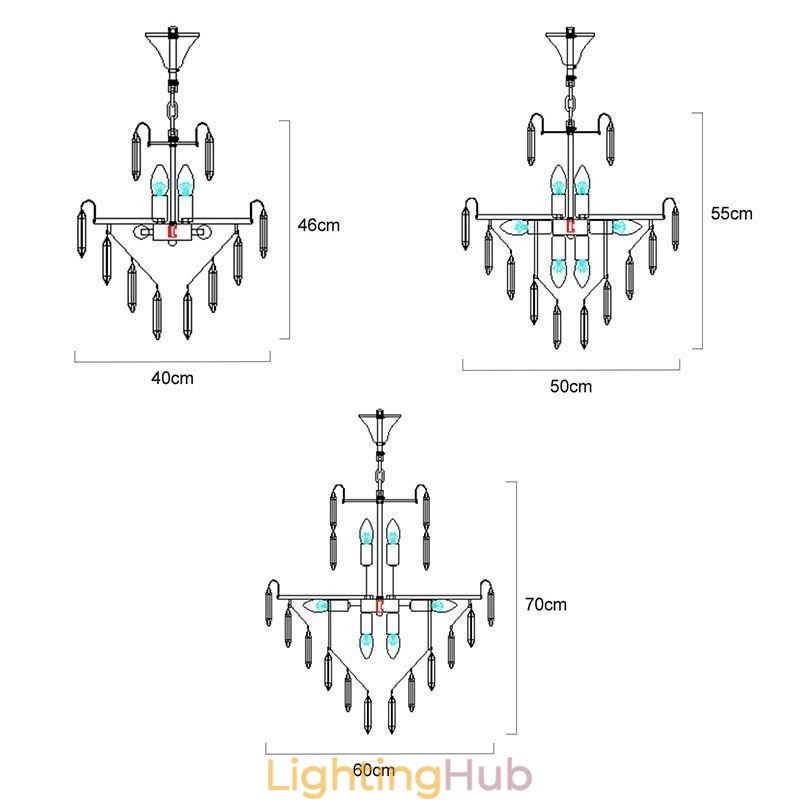 Modern Crystal Pendant Light Contemporary Ceiling Lamp