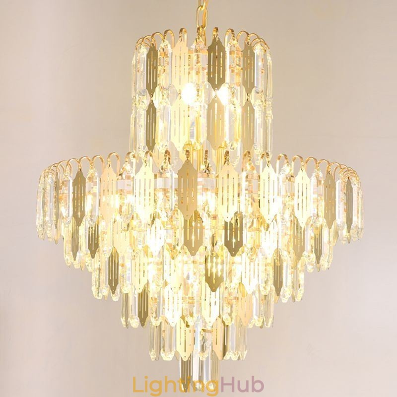 Modern Crystal Pendant Light Contemporary Ceiling Lamp