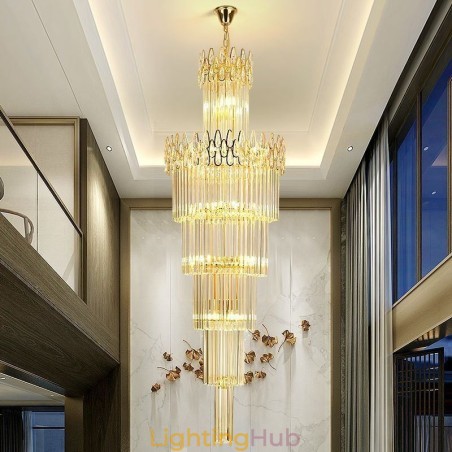 Modern Spectacular High Ceiling Pendant Light Stairs Modern Spectacular High Ceiling Pendant Light Stairs