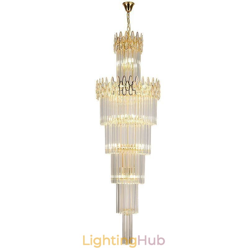 Modern Spectacular High Ceiling Pendant Light Stairs