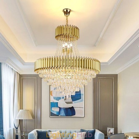 Modern Crystal Pendant Lighting Round Ceiling Lamp Hanging Lights Modern Crystal Pendant Lighting Round Ceiling Lamp Hanging Lights