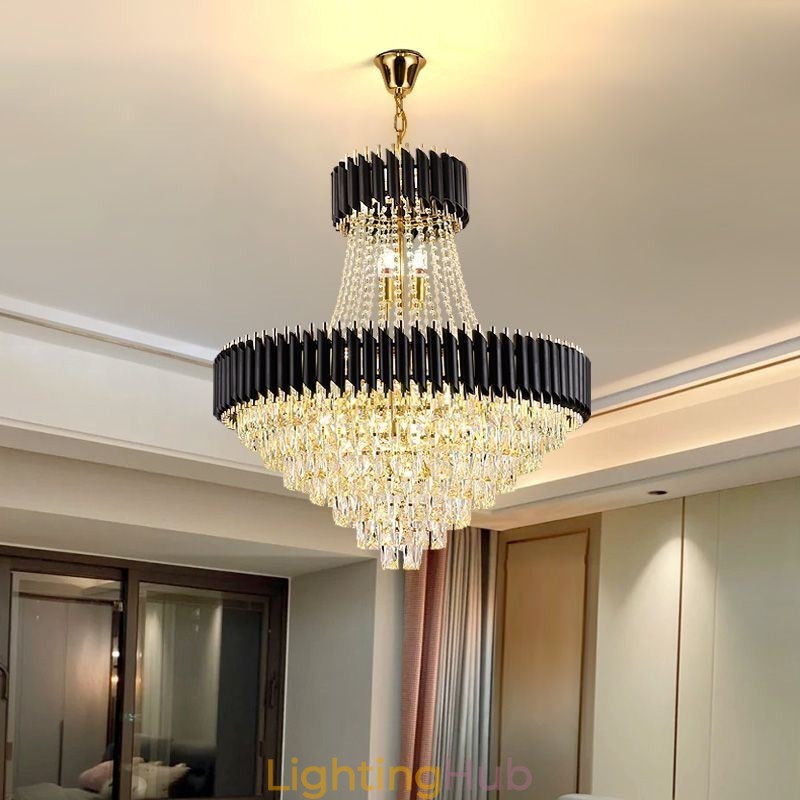 Modern Crystal Pendant Lighting Round Ceiling Lamp Hanging Lights