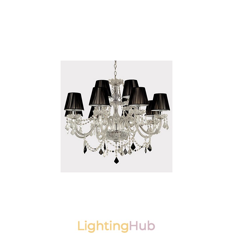 Elegant Crystal Chandelier with 12 Lights