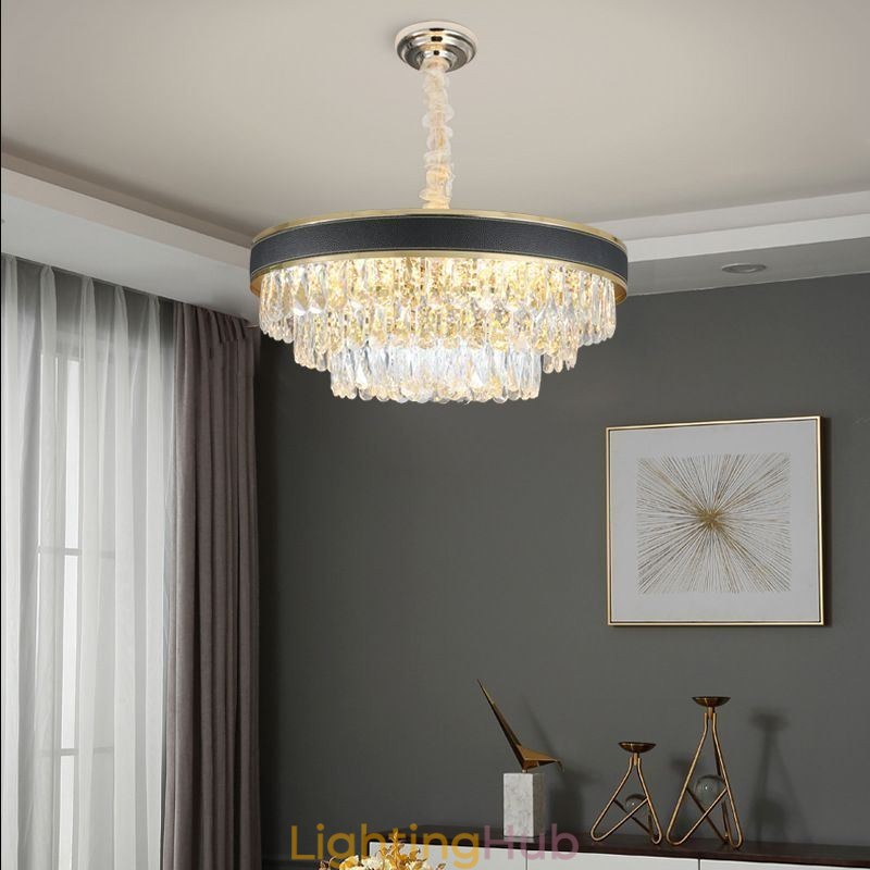 Modern Pendant Light Crystal Ceiling Light 9 12 16 Lights