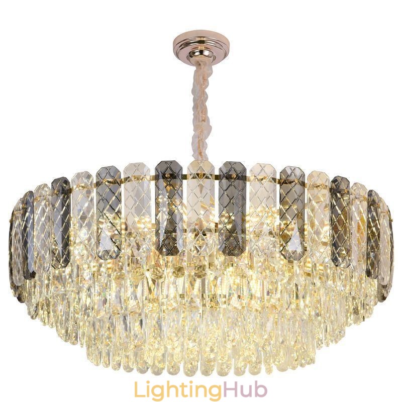 European Pendant Light Crystal Round Ceiling Light