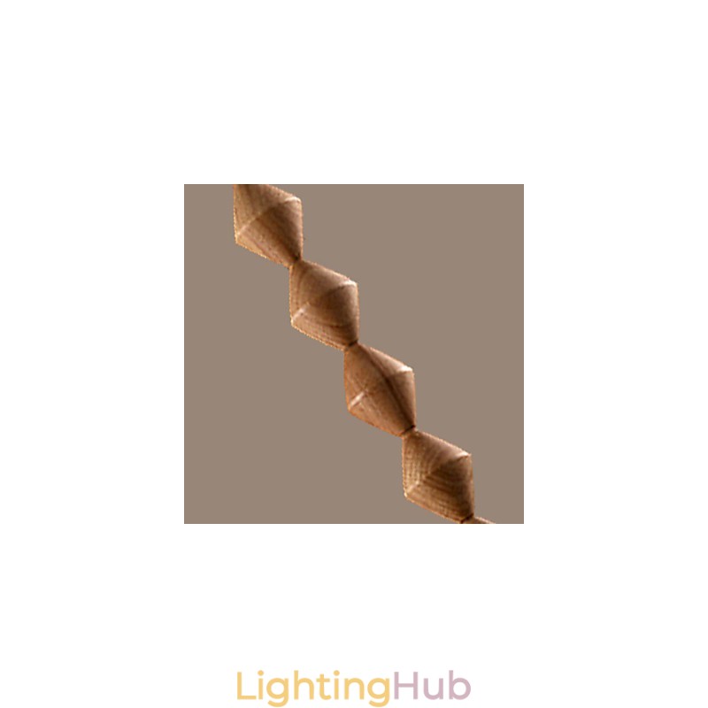 Traditional Classic Mini Style Wood Bamboo Chandelier