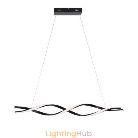 Modern Pendant Lighting Black Wave Shape Hanging Lights Modern Pendant Lighting Black Wave Shape Hanging Lights