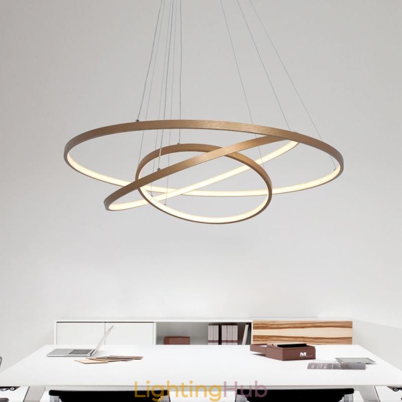 Pendant Light Modern Chandelier Lighting 3 Rings Ceiling Light