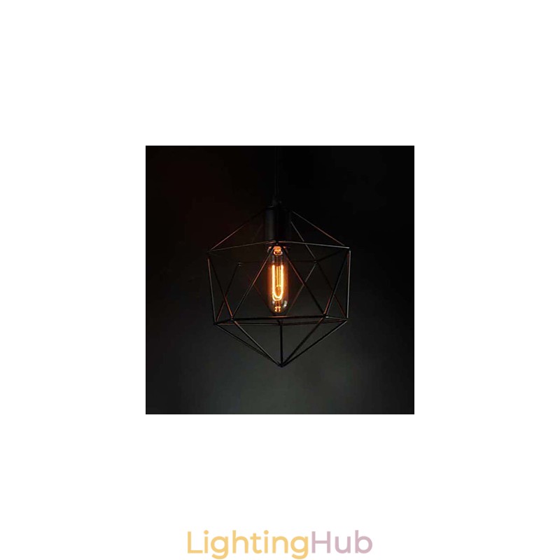 Europe Style Vintage Chandelier for in Diamond Shape Black
