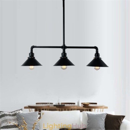 3 Light Retro Industrial Vintage Water Pipe Pendant Light Chandelier Country Rustic Style 3 Light Retro Industrial Vintage Water Pipe Pendant Light Chandelier Country Rustic Style
